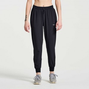 Black Saucony Boston Woven Women's Jogger | EGYPT XMUIPA