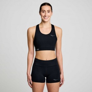 Black Saucony Fortify Women's Bra | EGYPT WGZCDN