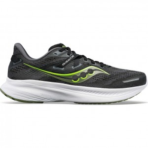 Black Saucony Guide 16 Men's Running Shoes | EGYPT TZIBCY