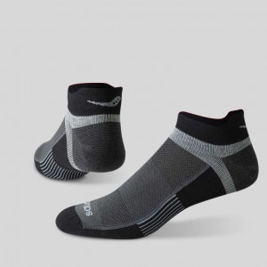 Black Saucony Inferno Liteweight 3-Pack Men's Socks | EGYPT NUZHGX