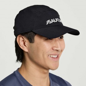 Black Saucony Outpace Men's Hat | EGYPT EPZRSY