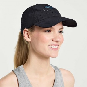 Black Saucony Outpace Petite Women's Hat | EGYPT WLSQOZ