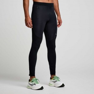 Black Saucony Runshield Men's Tight | EGYPT UJIPZV