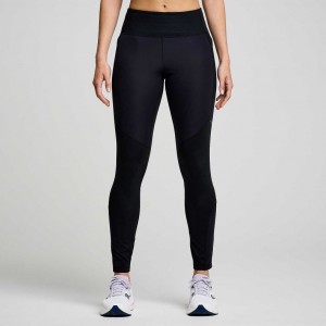 Black Saucony Runshield Women's Tight | EGYPT UIJMEO