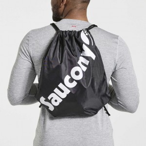 Black Saucony String Men's Bag | EGYPT RELVQI