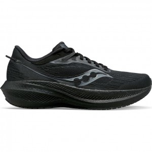 Black Saucony Triumph 21 Men's Running Shoes | EGYPT LYZSPA