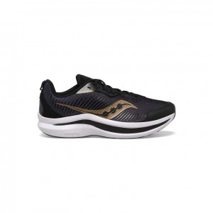 Black / Gold Saucony Endorphin KDZ Big Kids' Sneakers | EGYPT CRAUBN