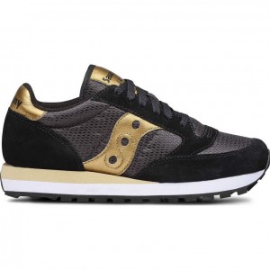 Black / Gold Saucony Jazz Original Women's Sneakers | EGYPT NHLIRX