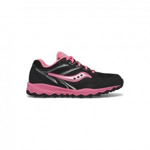 Black / Pink Saucony Cohesion TR14 Lace Big Kids' Sneakers | EGYPT WGHSQX