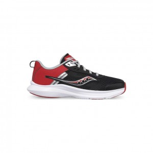 Black / Red Saucony Axon 3 Big Kids' Sneakers | EGYPT EITJXQ