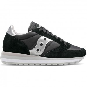 Black / Silver Saucony Jazz Triple Women's Sneakers | EGYPT GXRUAM