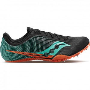 Black / Turquoise Saucony Spitfire 5 Men's Spikes | EGYPT TRXKVP