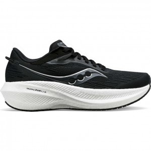 Black / White Saucony Triumph 21 Men's Running Shoes | EGYPT DPULGY