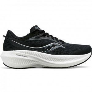 Black / White Saucony Triumph 21 Women's Wide Running Shoes | EGYPT DIKFRX