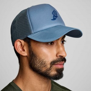 Blue Saucony Foamie Men's Trucker Hats | EGYPT YHMKSX