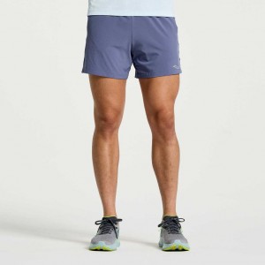 Blue Saucony Outpace 5" Men's Shorts | EGYPT NBLXCS