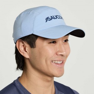 Blue Saucony Outpace Men's Hat | EGYPT MPSNOC