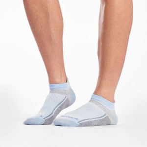 Blue / Pink / Grey Saucony Inferno Liteweight 3-Pack Women's Socks | EGYPT ZPGYFU