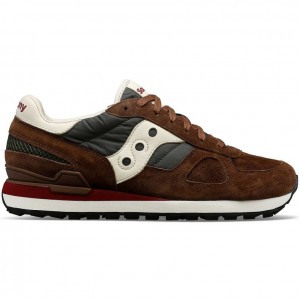 Brown Saucony Shadow Original Premium Men's Sneakers | EGYPT YVUJTL