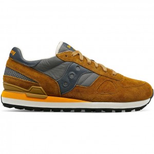 Brown / Grey Saucony Shadow Original Premium Men's Sneakers | EGYPT ZRHQYW