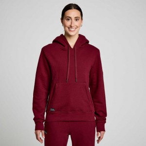 Burgundy Saucony Recovery Women's Hoodie | EGYPT EDLAJT