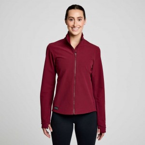 Burgundy Saucony Triumph Women's Jacket | EGYPT ROTGFQ