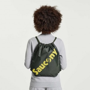 Dark Green Saucony String Women's Bag | EGYPT QBAGEM