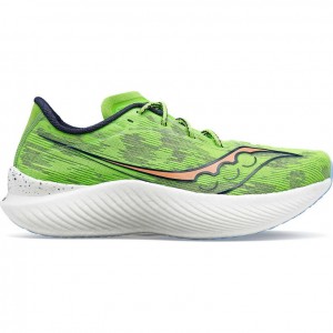 Green Saucony Endorphin Pro 3 Women's Running Shoes | EGYPT BVKNJC