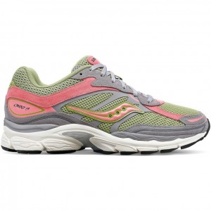 Grey / Green / Pink Saucony ProGrid Omni 9 Premium Men's Sneakers | EGYPT AQJGDX