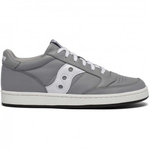 Grey / White Saucony Jazz Court Men's Sneakers | EGYPT OURIQC