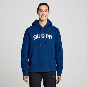 Indigo Saucony Recovery Women's Hoodie | EGYPT SXJFVG