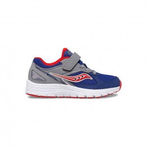 Navy / Grey Saucony Cohesion 14 A/C Big Kids' Sneakers | EGYPT BIPZKN