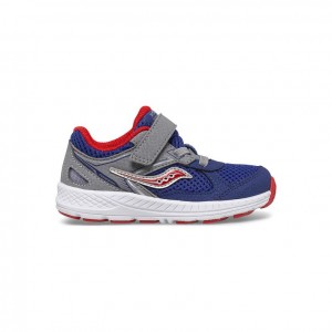 Navy / Grey Saucony Cohesion 14 A/C Jr. Little Kids' Sneakers | EGYPT BSKETX