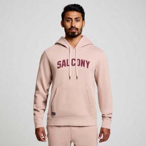 Pink Saucony Recovery Men's Hoodie | EGYPT BMYRLA