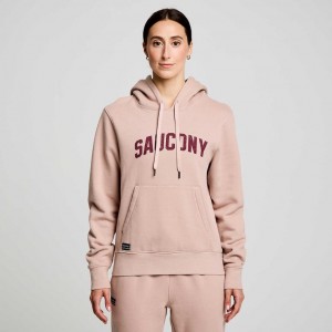 Pink Saucony Recovery Women's Hoodie | EGYPT VJSDWC