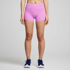 Purple Saucony Fortify 3" Hot Women's Shorts | EGYPT YXPADG