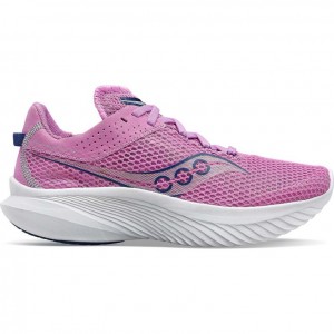 Purple Saucony Kinvara 14 Women's Running Shoes | EGYPT QWKHJG