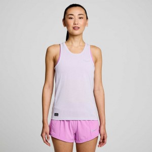 Purple Saucony Stopwatch Women's Singlet | EGYPT XAHOBR