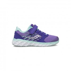 Purple Saucony Wind 2.0 A/C Big Kids' Sneakers | EGYPT SORZIX