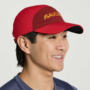 Red Saucony Outpace Men's Hat | EGYPT ZSJCFK