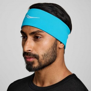 Turquoise Saucony Solstice Men's Headband | EGYPT QESGDO