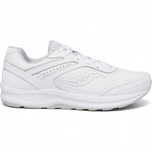 White Saucony Echelon Walker 3 Men's Wide Running Shoes | EGYPT LZRYNC