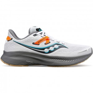 White Saucony Guide 16 Men's Running Shoes | EGYPT BWMIGR