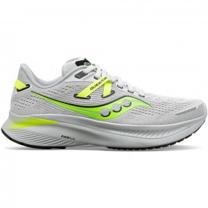 White Saucony Guide 16 Men's Running Shoes | EGYPT VCAYKD