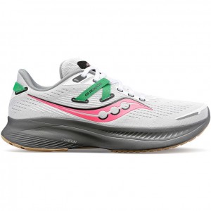 White Saucony Guide 16 Women's Running Shoes | EGYPT IUPONT