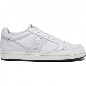 White Saucony Jazz Court Men's Sneakers | EGYPT MVWDGY