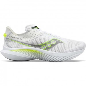 White Saucony Kinvara 14 Men's Running Shoes | EGYPT QCEABJ