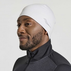 White Saucony Solstice Men's Beanie | EGYPT YNLJQF