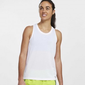 White Saucony Stopwatch Women's Singlet | EGYPT DAIYSO