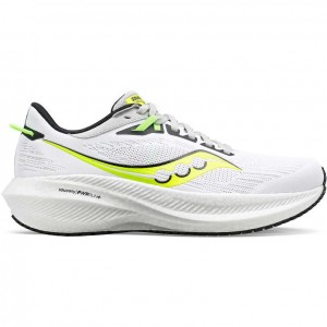 White Saucony Triumph 21 Men's Running Shoes | EGYPT AEPJTM